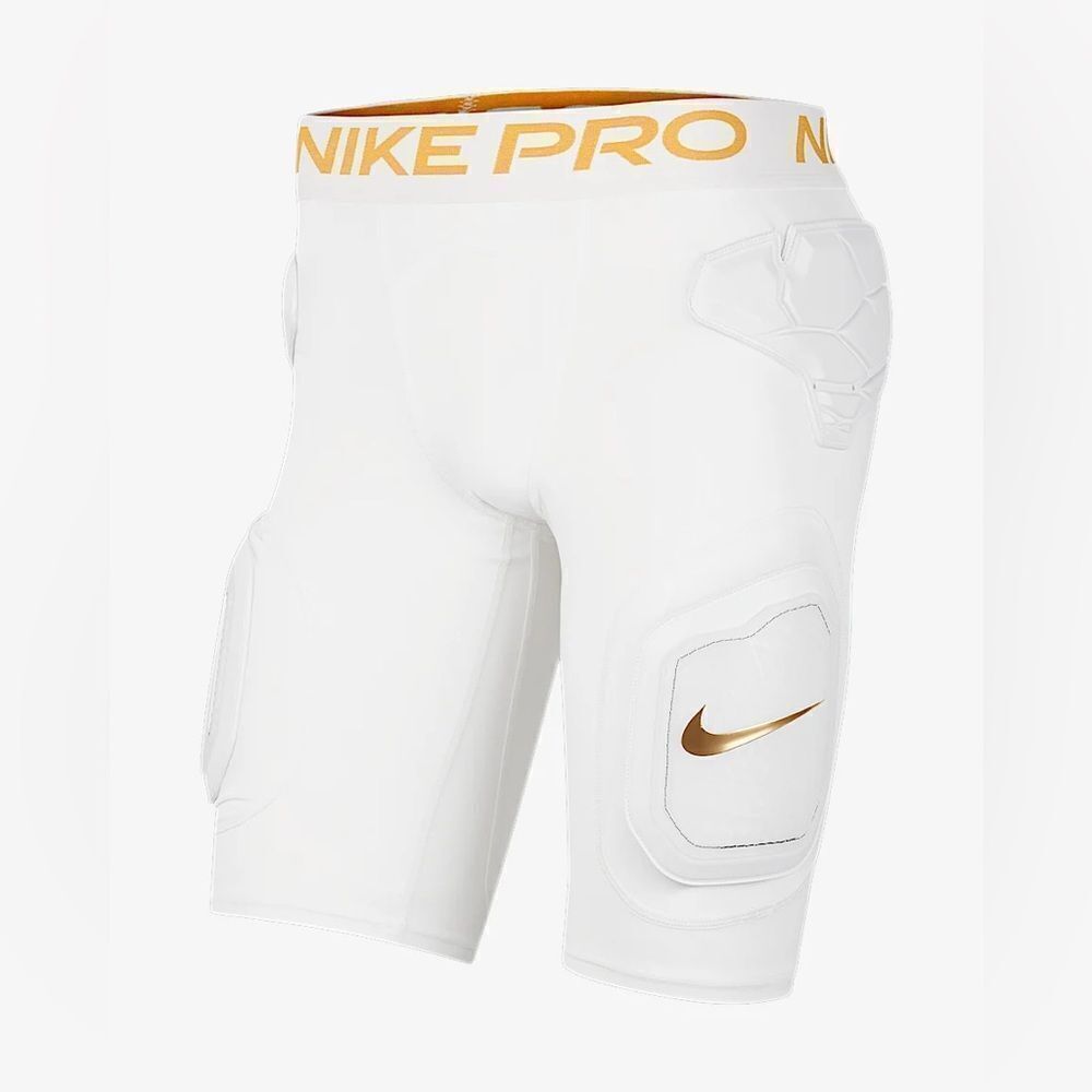 Nike Pro Hyper Strong Football Padded Shorts White/Gold